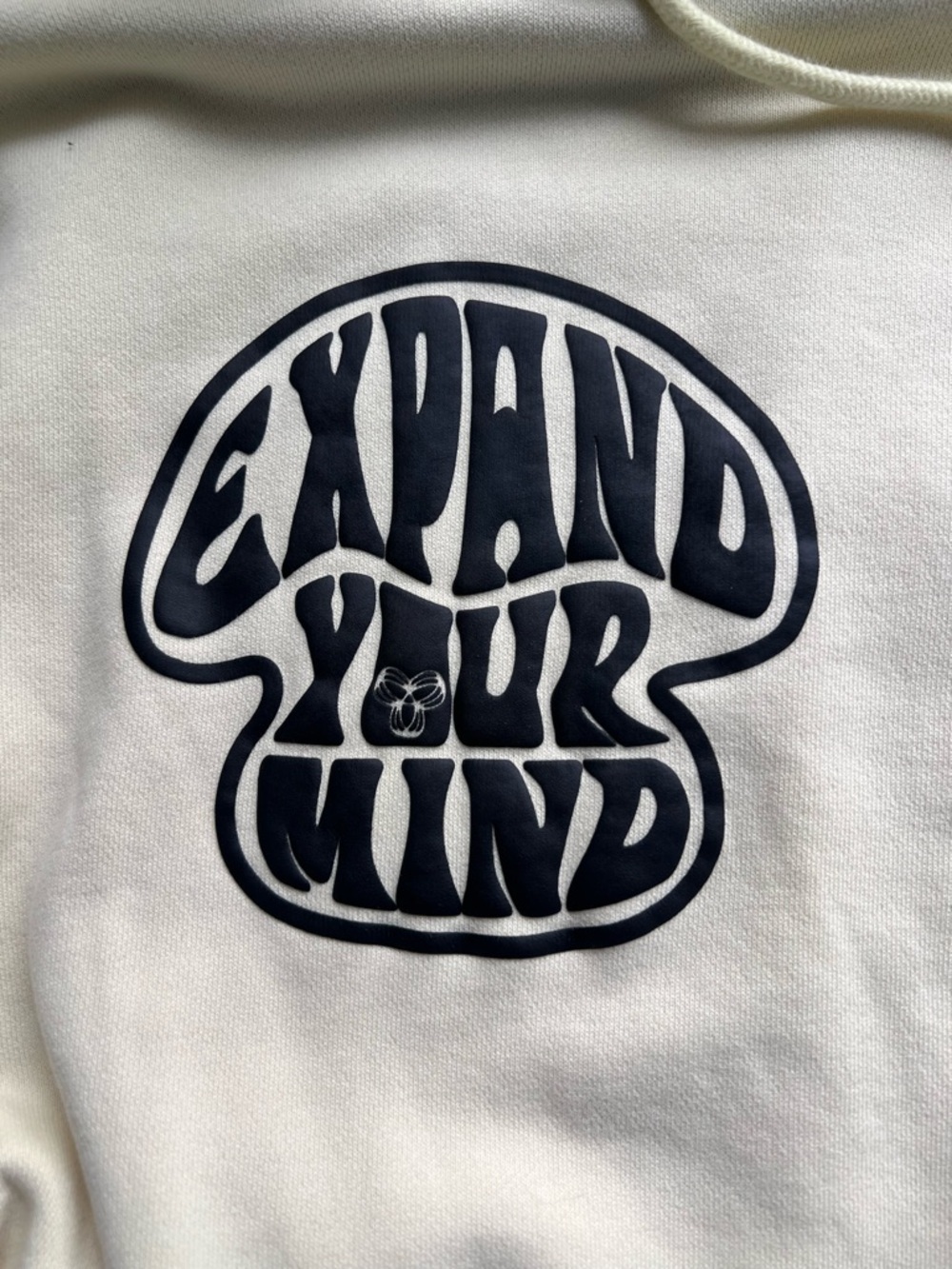 Aritzia TNA SweatFleece Cozy Boyfriend Hoodie Lemonade Yellow “Expand Your Mind” - Picture 3 of 6